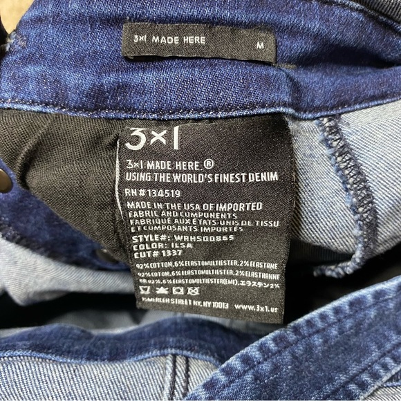 3x1 Ruby Skinny-Leg Denim Overalls - ILSA - Size Medium - Picture 11 of 13